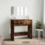Dressing table with smoked oak mirror 80x39x80 cm by vidaXL, Bedroom Dressers - Ref: Foro24-840706, Price: 83,50 €, Discount: %