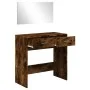 Dressing table with smoked oak mirror 80x39x80 cm by vidaXL, Bedroom Dressers - Ref: Foro24-840706, Price: 83,50 €, Discount: %