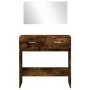 Dressing table with smoked oak mirror 80x39x80 cm by vidaXL, Bedroom Dressers - Ref: Foro24-840706, Price: 83,50 €, Discount: %
