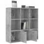 Estantería madera contrachapada gris hormigón 98x30x98 cm de vidaXL, Librerías y estanterías - Ref: Foro24-801120, Precio: 78...