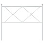 Cabecero de metal blanco 100 cm de vidaXL, Cabeceros y pies de cama - Ref: Foro24-376580, Precio: 38,88 €, Descuento: %