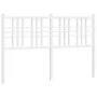 Cabecero de metal blanco 137 cm de vidaXL, Cabeceros y pies de cama - Ref: Foro24-376405, Precio: 44,06 €, Descuento: %