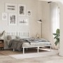 Cabecero de metal blanco 137 cm de vidaXL, Cabeceros y pies de cama - Ref: Foro24-376405, Precio: 44,78 €, Descuento: %