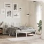 Cabecero de metal blanco 137 cm de vidaXL, Cabeceros y pies de cama - Ref: Foro24-376405, Precio: 44,06 €, Descuento: %