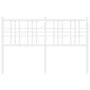 Cabecero de metal blanco 137 cm de vidaXL, Cabeceros y pies de cama - Ref: Foro24-376405, Precio: 44,06 €, Descuento: %
