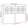 Cabecero de metal blanco 137 cm de vidaXL, Cabeceros y pies de cama - Ref: Foro24-376405, Precio: 44,06 €, Descuento: %