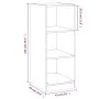 Armario de madera de ingeniería blanco 48x41x102 cm de vidaXL, Organizadores de vestidores y perchas de barra - Ref: Foro24-8...