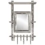 Soporte de equipaje con perchas de pared aluminio de vidaXL, Percheros para sombreros y abrigos - Ref: Foro24-357834, Precio:...