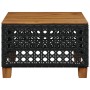 Mesa de jardín ratán PE y madera acacia negro 55x55x36 cm de vidaXL, Mesas de jardín - Ref: Foro24-365929, Precio: 68,68 €, D...