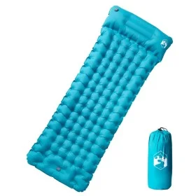 Colchón de camping autoinflable con almohada 1 persona azul de vidaXL, Colchones de aire - Ref: Foro24-4007096, Precio: 45,87...