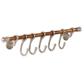 Perchero de pared aluminio 75x15 cm de vidaXL, Percheros para sombreros y abrigos - Ref: Foro24-357836, Precio: 36,30 €, Desc...