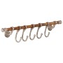 Perchero de pared aluminio 75x15 cm de vidaXL, Percheros para sombreros y abrigos - Ref: Foro24-357836, Precio: 36,30 €, Desc...