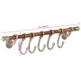 Perchero de pared aluminio 75x15 cm de vidaXL, Percheros para sombreros y abrigos - Ref: Foro24-357836, Precio: 36,30 €, Desc...