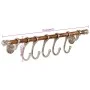 Perchero de pared aluminio 75x15 cm de vidaXL, Percheros para sombreros y abrigos - Ref: Foro24-357836, Precio: 35,62 €, Desc...