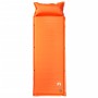 Colchón de camping autoinflable con almohada 1 persona naranja de vidaXL, Colchones de aire - Ref: Foro24-4007124, Precio: 38...