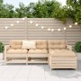 Juego de sofás de jardín 4 pzas madera maciza de pino de vidaXL, Conjuntos de jardín - Ref: Foro24-3250800, Precio: 242,93 €,...