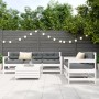 Juego de sofás de jardín 6 piezas madera maciza pino blanco de vidaXL, Conjuntos de jardín - Ref: Foro24-3250821, Precio: 409...