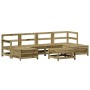 Juego de sofás de jardín 7 pzas madera de pino impregnada de vidaXL, Conjuntos de jardín - Ref: Foro24-3250991, Precio: 417,6...
