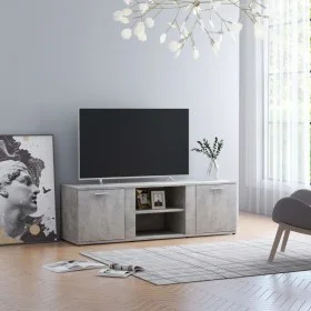 Mueble de TV madera contrachapada gris hormigón 120x34x37 cm de vidaXL, Muebles TV - Ref: Foro24-801165, Precio: 63,00 €, Des...