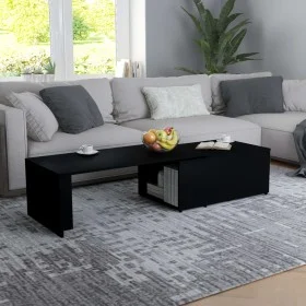 Mesa de centro madera contrachapada negro 150x50x35 cm de vidaXL, Mesas de centro - Ref: Foro24-801338, Precio: 73,58 €, Desc...