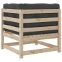 3-piece garden sofa set with solid pine wood cushions by vidaXL, Garden sets - Ref: Foro24-3295830, Price: 274,66 €, Discount: %