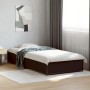 Estructura de cama madera ingeniería y metal negro 100x200 cm de vidaXL, Camas y somieres - Ref: Foro24-845106, Precio: 73,98...
