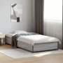 Estructura cama madera ingeniería metal gris Sonoma 90x190 cm de vidaXL, Camas y somieres - Ref: Foro24-845119, Precio: 87,45...
