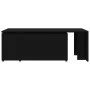 Mesa de centro madera contrachapada negro 150x50x35 cm de vidaXL, Mesas de centro - Ref: Foro24-801338, Precio: 73,58 €, Desc...