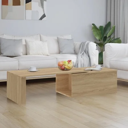 Mesa de centro madera contrachapada color roble 150x50x35 cm de vidaXL, Mesas de centro - Ref: Foro24-801340, Precio: 55,01 €...
