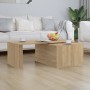 Mesa de centro madera contrachapada color roble 150x50x35 cm de vidaXL, Mesas de centro - Ref: Foro24-801340, Precio: 56,27 €...