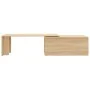 Mesa de centro madera contrachapada color roble 150x50x35 cm de vidaXL, Mesas de centro - Ref: Foro24-801340, Precio: 55,01 €...