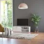 Mueble TV madera contrachapada blanco brillante 120x34x37 cm de vidaXL, Muebles TV - Ref: Foro24-801158, Precio: 59,59 €, Des...