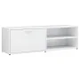 Mueble TV madera contrachapada blanco brillante 120x34x37 cm de vidaXL, Muebles TV - Ref: Foro24-801158, Precio: 59,59 €, Des...