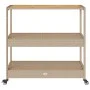 Bar cart 3 levels PE rattan and solid beige acacia wood by vidaXL, Kitchen and dining carts - Ref: Foro24-368725, Price: 163,...