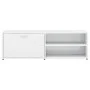 Mueble TV madera contrachapada blanco brillante 120x34x37 cm de vidaXL, Muebles TV - Ref: Foro24-801158, Precio: 59,59 €, Des...