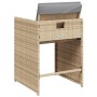 Sillones jardín con cojines 4 uds ratán sintético beige mezcla de vidaXL, Sillas de jardín - Ref: Foro24-4007461, Precio: 167...