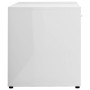 Mueble TV madera contrachapada blanco brillante 120x34x37 cm de vidaXL, Muebles TV - Ref: Foro24-801158, Precio: 60,34 €, Des...