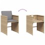 Sillones jardín con cojines 4 uds ratán sintético beige mezcla de vidaXL, Sillas de jardín - Ref: Foro24-4007461, Precio: 167...