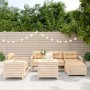 Juego de sofás de jardín 7 piezas madera maciza de pino de vidaXL, Conjuntos de jardín - Ref: Foro24-3250532, Precio: 475,63 ...