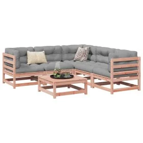 Set de sofás jardín 6 pzas con cojines madera abeto Douglas de vidaXL, Conjuntos de jardín - Ref: Foro24-3299447, Precio: 530...