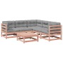 Set de sofás jardín 6 pzas con cojines madera abeto Douglas de vidaXL, Conjuntos de jardín - Ref: Foro24-3299447, Precio: 544...