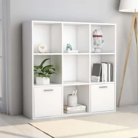 Estantería de madera contrachapada blanco 98x30x98 cm de vidaXL, Librerías y estanterías - Ref: Foro24-801116, Precio: 80,55 ...