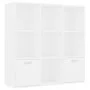Estantería de madera contrachapada blanco 98x30x98 cm de vidaXL, Librerías y estanterías - Ref: Foro24-801116, Precio: 80,55 ...