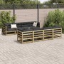Juego de sofás de jardín 9 pzas madera de pino impregnada de vidaXL, Conjuntos de jardín - Ref: Foro24-3299357, Precio: 527,3...