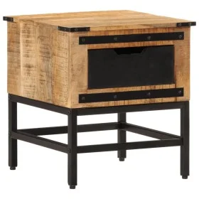 Mesita de noche madera maciza de mango 40x40x45 cm de vidaXL, Mesitas de noche - Ref: Foro24-358911, Precio: 64,12 €, Descuen...