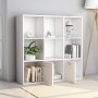 Estantería de madera contrachapada blanco 98x30x98 cm de vidaXL, Librerías y estanterías - Ref: Foro24-801116, Precio: 83,09 ...