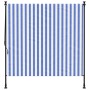 Persiana enrollable exterior tela acero azul blanco 200x270 cm de vidaXL, Toldos - Ref: Foro24-368767, Precio: 76,45 €, Descu...
