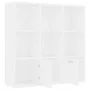 Estantería de madera contrachapada blanco 98x30x98 cm de vidaXL, Librerías y estanterías - Ref: Foro24-801116, Precio: 80,55 ...
