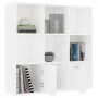 Estantería de madera contrachapada blanco 98x30x98 cm de vidaXL, Librerías y estanterías - Ref: Foro24-801116, Precio: 80,55 ...