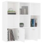 Estantería de madera contrachapada blanco 98x30x98 cm de vidaXL, Librerías y estanterías - Ref: Foro24-801116, Precio: 83,09 ...